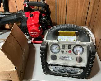 Craftsman gas powered blower, ITEC portable power source