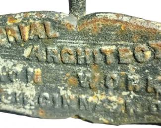 Rare Industrial Architectural Iron Works gate