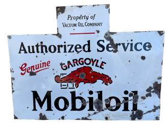 Authorized Service Mobiloil  SSP  sign 30X23