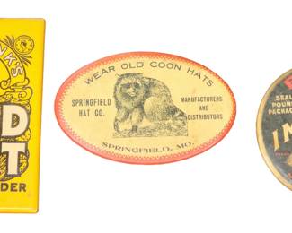 Advertising Pins and mirror