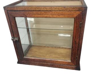 Antique General store wood/glass small display