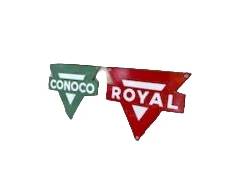 Conoco and Royal Pump plates advertising signs
