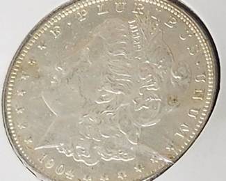 1904  Morgan Silver dollar