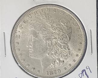 1879 Morgan Silver dollar coin