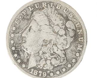 1879 Morgan Silver dollar coin
