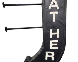 1950s Eat Here metal sign
