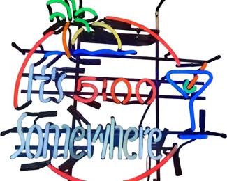 It's 5 O'clock Somewhere neon