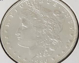 1896 Morgan Silver dollar