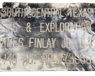 South Central Texas and Exploration vintage tin sign 18 by 11