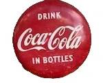 Painted Metal Coca-Cola button