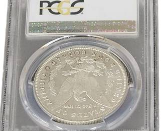 1896 Graded PCGS Morgan Silver dollar