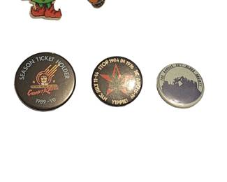 We have unique buttons and pins