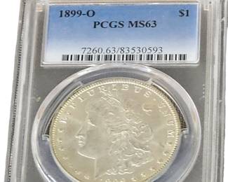 1899-O Graded PCGS MS 63 Morgan Silver dollar