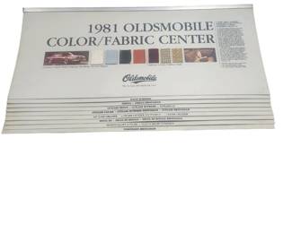 1981 Oldsmobile Fabric chart