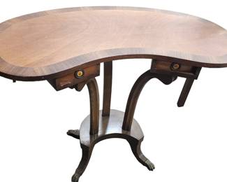 Antique Double Sided Kidney table