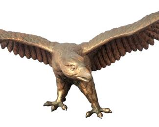 Cast Copper over brass statue 2  foot wing span