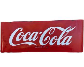 Porcelain Coca-Cola sled 44X16