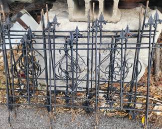 Cast metal fencing