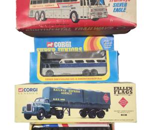 Vintage Corgi and Buddy L toys with Original boxes