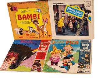 We have over 40 Vintage children 45's