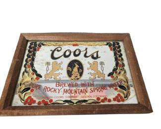 Vintage Coors mirror