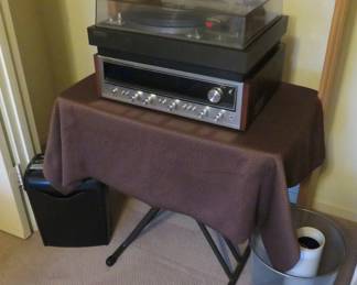 Turntable, receiver, shredder