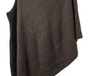 Derso Deep Mushroom Knit Poncho 