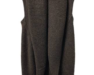 Cozy Brown Shawl collar vest