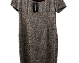 Gio Guerreri SS Scoop Neck Tweed Sheath sz 48 