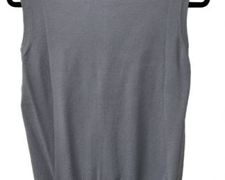 Dusty Blue Knit Vestback view 