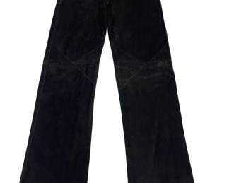 Black Suede Pants