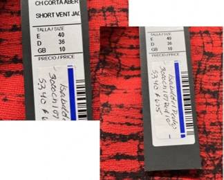 Isabel Del Pedro Red Tweed Jkt Dress Sizes 