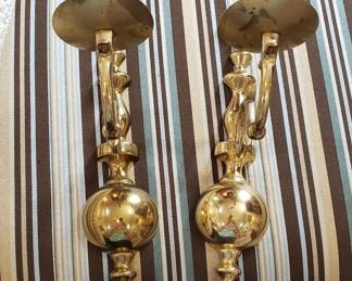 Brass sconces