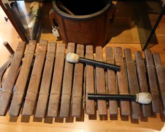 Vintage xylophone, likely African