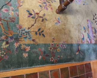 Antique silk rug