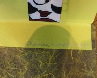 Vintage paper art, signed