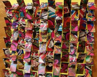 Vintage paper art, signed