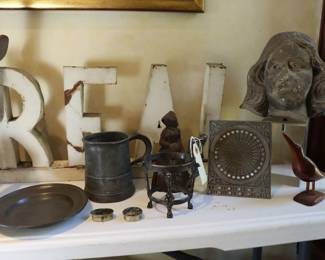 Folk art, vintage and antique decor