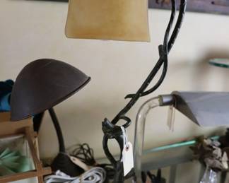 Wrought iron vintage lamp
