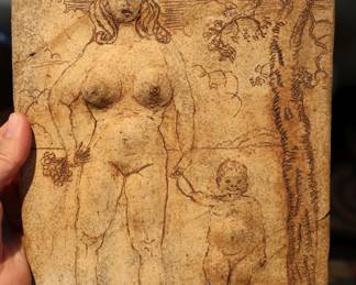 Vintage folk art ceramic