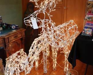 Vintage animatronic deer, Christmas decor