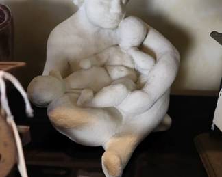 Mother and child sculpture