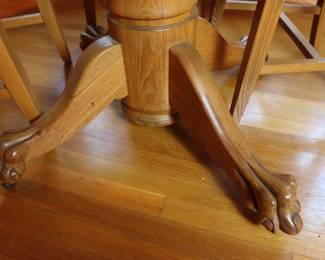 Vintage wooden dining table