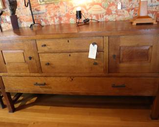 Vintage arts and crafts buffet