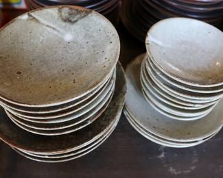 Vintage studio stoneware dishes