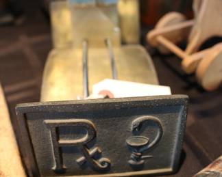 Antique apothecary plaque