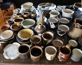 Vintage studio stoneware dishes