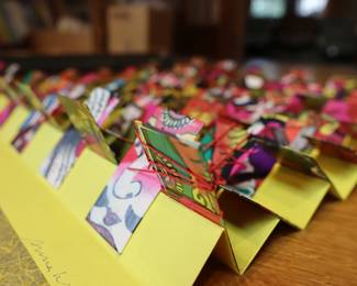 Vintage paper art, signed