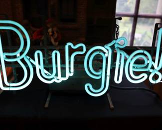Vintage Burgermeister neon beer sign