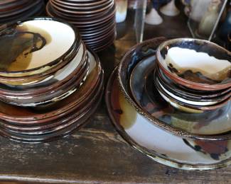 Vintage studio stoneware dishes